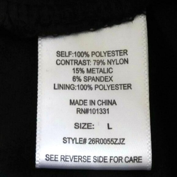 Charlotte Russe Size Large Dress Sequin Chiffon V-Neck Fit & Flare Cocktail - Picture 6 of 7